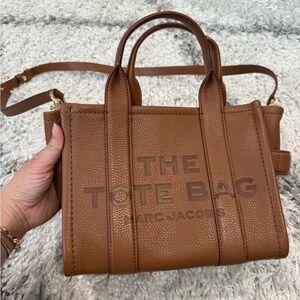Marc Jacobs Brown Leather Tote Bag